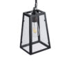 LEDTM® LIMA 01040 Vintage Κρεμαστό Φωτιστικό Οροφής με Ντουί 1 x E27 AC 220-240V IP20 - Μαύρο & Διάφανο - Μ17 x Π14 x Υ26cm - Image 7