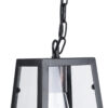 LEDTM® LIMA 01040 Vintage Κρεμαστό Φωτιστικό Οροφής με Ντουί 1 x E27 AC 220-240V IP20 - Μαύρο & Διάφανο - Μ17 x Π14 x Υ26cm - Image 8