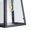 LEDTM® LIMA 01040 Vintage Κρεμαστό Φωτιστικό Οροφής με Ντουί 1 x E27 AC 220-240V IP20 - Μαύρο & Διάφανο - Μ17 x Π14 x Υ26cm - Image 9