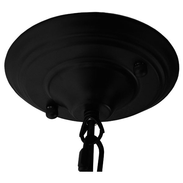 LEDTM® CLOCHER 01041 Vintage Κρεμαστό Φωτιστικό Οροφής με Ντουί 1 x E27 AC 220-240V IP20 - Μαύρο - Μ29 x Π29 x Υ34cm - Image 10