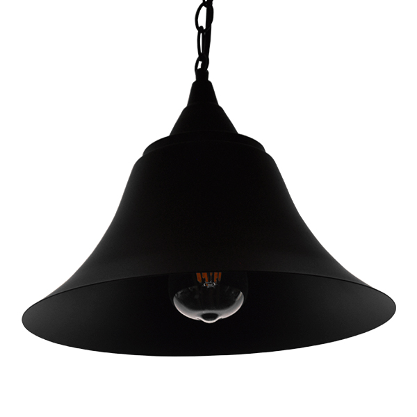 LEDTM® CLOCHER 01041 Vintage Κρεμαστό Φωτιστικό Οροφής με Ντουί 1 x E27 AC 220-240V IP20 - Μαύρο - Μ29 x Π29 x Υ34cm - Image 3