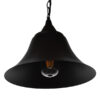 LEDTM® CLOCHER 01041 Vintage Κρεμαστό Φωτιστικό Οροφής με Ντουί 1 x E27 AC 220-240V IP20 - Μαύρο - Μ29 x Π29 x Υ34cm - Image 4
