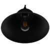 LEDTM® CLOCHER 01041 Vintage Κρεμαστό Φωτιστικό Οροφής με Ντουί 1 x E27 AC 220-240V IP20 - Μαύρο - Μ29 x Π29 x Υ34cm - Image 5