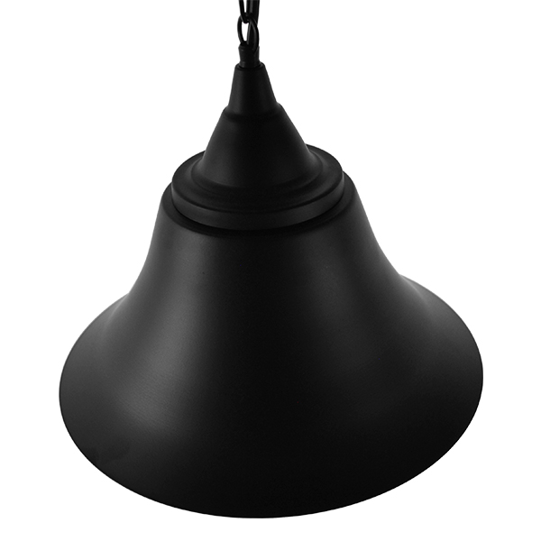 LEDTM® CLOCHER 01041 Vintage Κρεμαστό Φωτιστικό Οροφής με Ντουί 1 x E27 AC 220-240V IP20 - Μαύρο - Μ29 x Π29 x Υ34cm - Image 7