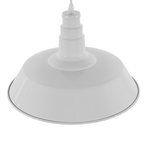 LEDTM® RAY 01043 Vintage Κρεμαστό Φωτιστικό Οροφής με Ντουί 1 x E27 AC 220-240V IP20 - Λευκό - Μ36 x Π36 x Υ25cm - Image 4