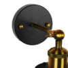 LEDTM® CATEL 01054 Vintage Φωτιστικό Τοίχου - Απλίκα με Ντουί 1 x E27 AC 220-240V IP20 - Μαύρο & Χρυσό - Μ15 x Π26 x Υ31cm - Image 7