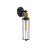 LEDTM® CATEL 01055 Vintage Φωτιστικό Τοίχου - Απλίκα με Ντουί 1 x E27 AC 220-240V IP20 - Μαύρο & Χρυσό - Μ11 x Π10.5 x Υ36cm - Image 2