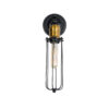 LEDTM® CATEL 01055 Vintage Φωτιστικό Τοίχου - Απλίκα με Ντουί 1 x E27 AC 220-240V IP20 - Μαύρο & Χρυσό - Μ11 x Π10.5 x Υ36cm - Image 4