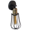 LEDTM® CATEL 01056 Vintage Φωτιστικό Τοίχου - Απλίκα με Ντουί 1 x E27 AC 220-240V IP20 - Μαύρο & Χρυσό - Μ12 x 15 x Υ32cm - Image 5