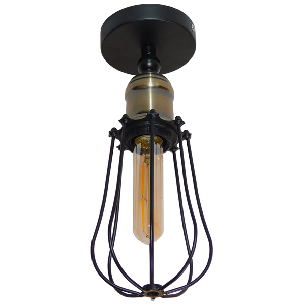 LEDTM® CATEL 01056 Vintage Φωτιστικό Τοίχου - Απλίκα με Ντουί 1 x E27 AC 220-240V IP20 - Μαύρο & Χρυσό - Μ12 x 15 x Υ32cm - Image 7