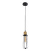 LEDTM® KLECE 01057 Vintage Κρεμαστό Φωτιστικό Οροφής με Ντουί 1 x E27 AC 220-240V IP20 - Μαύρο & Χρυσό - Μ8 x Π8 x Υ28cm - Image 4