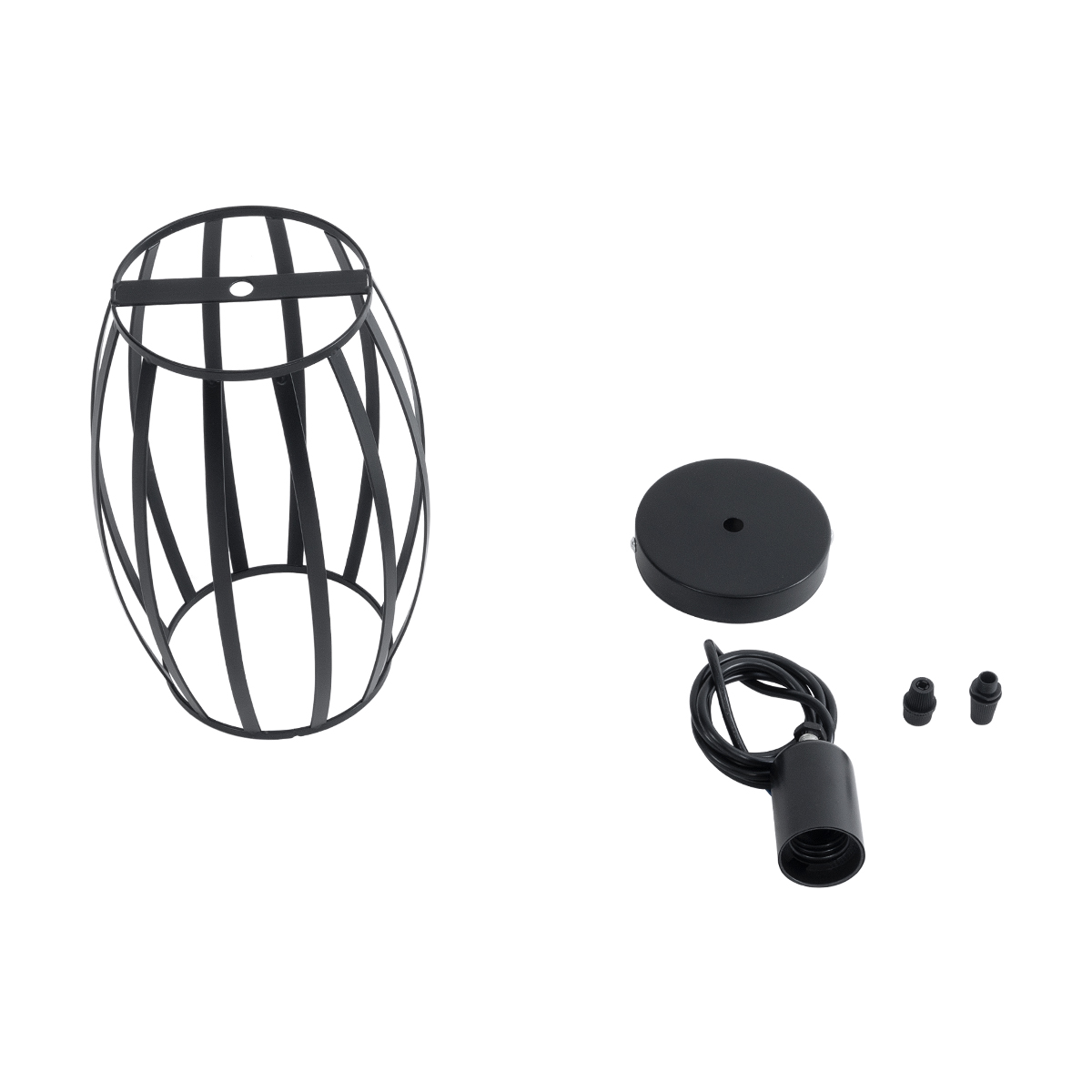 LEDTM® ZEBRA 01062 Μοντέρνο Κρεμαστό Φωτιστικό Οροφής με Ντουί 1 x E27 AC 220-240V IP20 - Μαύρο - Μ15 x Π15 x Υ24cm - Image 11