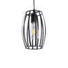 LEDTM® ZEBRA 01062 Μοντέρνο Κρεμαστό Φωτιστικό Οροφής με Ντουί 1 x E27 AC 220-240V IP20 - Μαύρο - Μ15 x Π15 x Υ24cm - Image 2