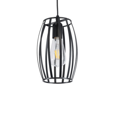 Alternative view of LEDTM® ZEBRA 01062 Μοντέρνο Κρεμαστό Φωτιστικό Οροφής με Ντουί 1 x E27 AC 220-240V IP20 - Μαύρο - Μ15 x Π15 x Υ24cm