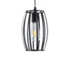 LEDTM® ZEBRA 01062 Μοντέρνο Κρεμαστό Φωτιστικό Οροφής με Ντουί 1 x E27 AC 220-240V IP20 - Μαύρο - Μ15 x Π15 x Υ24cm - Image 5