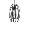 LEDTM® ZEBRA 01062 Μοντέρνο Κρεμαστό Φωτιστικό Οροφής με Ντουί 1 x E27 AC 220-240V IP20 - Μαύρο - Μ15 x Π15 x Υ24cm - Image 6