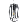 LEDTM® ZEBRA 01062 Μοντέρνο Κρεμαστό Φωτιστικό Οροφής με Ντουί 1 x E27 AC 220-240V IP20 - Μαύρο - Μ15 x Π15 x Υ24cm - Image 7