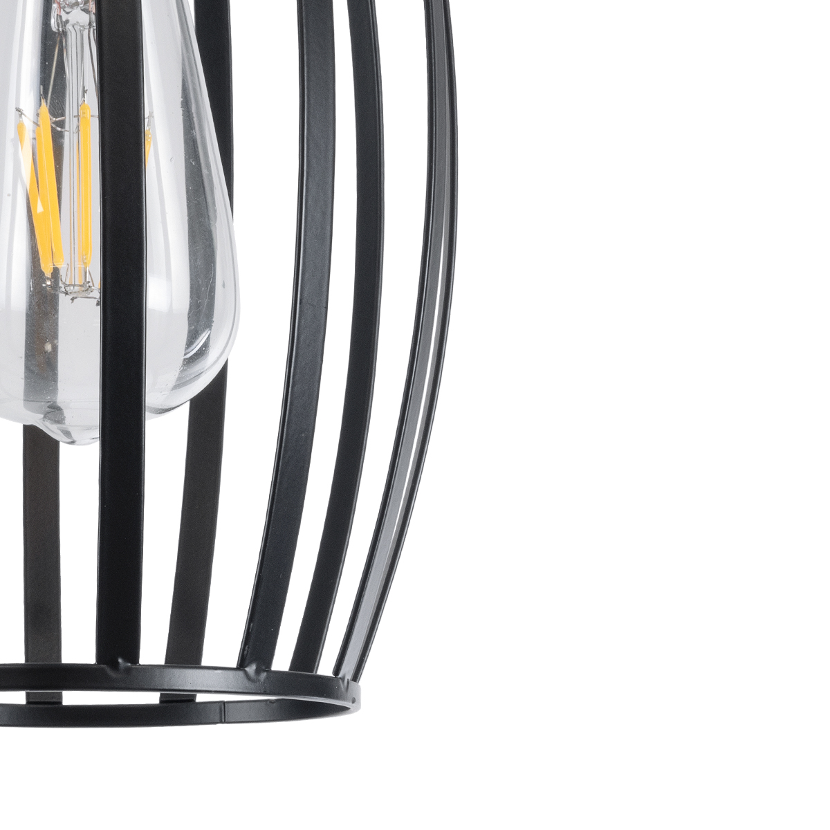 LEDTM® ZEBRA 01062 Μοντέρνο Κρεμαστό Φωτιστικό Οροφής με Ντουί 1 x E27 AC 220-240V IP20 - Μαύρο - Μ15 x Π15 x Υ24cm - Image 9
