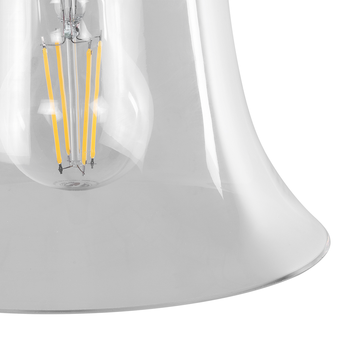 LEDTM® LILLY 01064 Vintage Φωτιστικό Τοίχου - Απλίκα με Ντουί 1 x E27 AC 220-240V IP20 - Μαύρο & Διάφανο - Μ38 x Π20 x Υ37cm - Image 7
