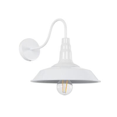 Alternative view of LEDTM® RAY 01066 Vintage Φωτιστικό Τοίχου - Απλίκα με Ντουί 1 x E27 AC 220-240V IP20 - Λευκό - Μ26 x Π37 x Υ32cm