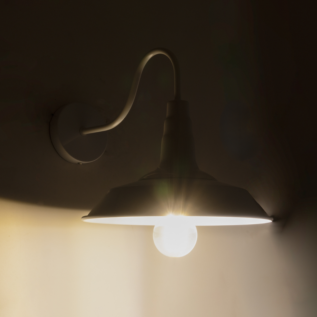 LEDTM® RAY 01066 Vintage Φωτιστικό Τοίχου - Απλίκα με Ντουί 1 x E27 AC 220-240V IP20 - Λευκό - Μ26 x Π37 x Υ32cm - Image 3