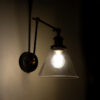 LEDTM® BINGLEY 01068 Vintage Φωτιστικό Τοίχου - Απλίκα με Ντουί 1 x E27 AC 220-240V IP20 - Διάφανο & Χρυσό - Μ18 x Π40 x Υ43cm - Image 3