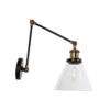LEDTM® BINGLEY 01068 Vintage Φωτιστικό Τοίχου - Απλίκα με Ντουί 1 x E27 AC 220-240V IP20 - Διάφανο & Χρυσό - Μ18 x Π40 x Υ43cm - Image 5