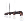 LEDTM® CANAL 01070 Vintage Κρεμαστό Φωτιστικό Οροφής με Ντουί 5 x E27 AC 220-240V IP20 - Χάλκινο Εφέ Σκουριάς - Μ88 x Π5 x Υ7cm - Image 11