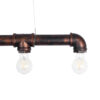 LEDTM® CANAL 01070 Vintage Κρεμαστό Φωτιστικό Οροφής με Ντουί 5 x E27 AC 220-240V IP20 - Χάλκινο Εφέ Σκουριάς - Μ88 x Π5 x Υ7cm - Image 8