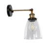 LEDTM® LYDIA 01071 Vintage Φωτιστικό Τοίχου - Απλίκα με Ντουί 1 x E27 AC 220-240V IP20 - Μαύρο & Χρυσό - Μ14 x Π26 x Υ30cm - Image 5