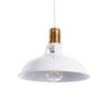 LEDTM® ANER 01072 Vintage Κρεμαστό Φωτιστικό Οροφής με Ντουί 1 x E27 AC 220-240V IP20 - Λευκό & Χρυσό - Μ27.5 x Π27.5 x Υ19cm - Image 2
