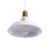 LEDTM® ANER 01072 Vintage Κρεμαστό Φωτιστικό Οροφής με Ντουί 1 x E27 AC 220-240V IP20 - Λευκό & Χρυσό - Μ27.5 x Π27.5 x Υ19cm - Image 7