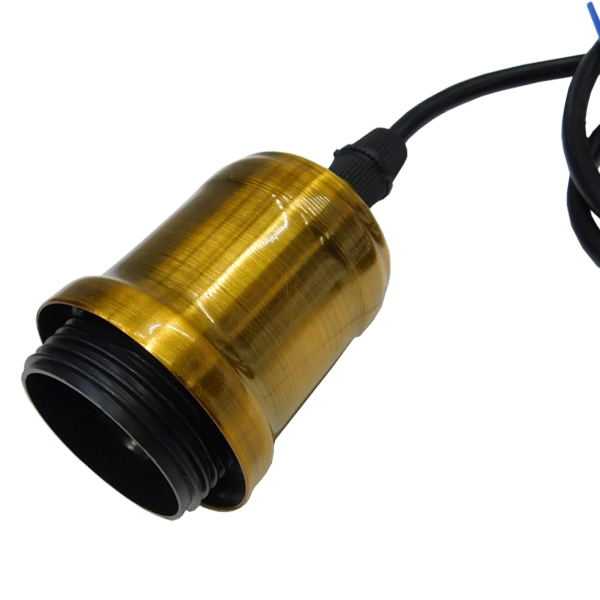 LEDTM® ANER 01073 Vintage Κρεμαστό Φωτιστικό Οροφής με Ντουί 1 x E27 AC 220-240V IP20 - Μαύρο & Χρυσό - Μ27.5 x Π27.5 x Υ19cm - Image 3
