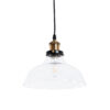 LEDTM® WICKHAM 01075 Vintage Κρεμαστό Φωτιστικό Οροφής με Ντουί 1 x E27 AC 220-240V IP20 - Διάφανο & Χρυσό - Μ24.5 x Π24.5 x Υ15cm - Image 6