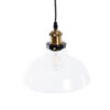 LEDTM® WICKHAM 01075 Vintage Κρεμαστό Φωτιστικό Οροφής με Ντουί 1 x E27 AC 220-240V IP20 - Διάφανο & Χρυσό - Μ24.5 x Π24.5 x Υ15cm - Image 7