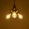 LEDTM® COPPER 01076 Vintage Κρεμαστό Φωτιστικό Οροφής με Ντουί 3 x E27 AC 220-240V IP20 - Χρυσό & Μαύρο - Μ14 x Π14 x Υ13cm - Image 3