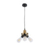 LEDTM® COPPER 01076 Vintage Κρεμαστό Φωτιστικό Οροφής με Ντουί 3 x E27 AC 220-240V IP20 - Χρυσό & Μαύρο - Μ14 x Π14 x Υ13cm - Image 4