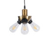 LEDTM® COPPER 01076 Vintage Κρεμαστό Φωτιστικό Οροφής με Ντουί 3 x E27 AC 220-240V IP20 - Χρυσό & Μαύρο - Μ14 x Π14 x Υ13cm - Image 5