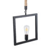 LEDTM® FRAISE 01077 Vintage Κρεμαστό Φωτιστικό Οροφής με Ντουί 1 x E27 AC 220-240V IP20 - Μαύρο & Μπεζ - Μ32 x Π4 x Υ32cm - Image 7