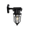 LEDTM® TORO 01079 Vintage Φωτιστικό Τοίχου - Απλίκα με Ντουί 2 x E27 AC 220-240V IP20 - Μαύρο - Μ44 x Π33 x Υ21cm - Image 5