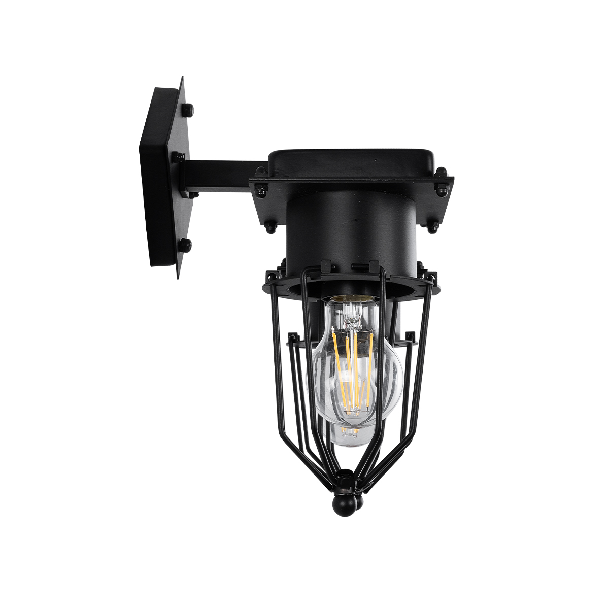 LEDTM® TORO 01079 Vintage Φωτιστικό Τοίχου - Απλίκα με Ντουί 2 x E27 AC 220-240V IP20 - Μαύρο - Μ44 x Π33 x Υ21cm - Image 5