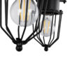 LEDTM® TORO 01079 Vintage Φωτιστικό Τοίχου - Απλίκα με Ντουί 2 x E27 AC 220-240V IP20 - Μαύρο - Μ44 x Π33 x Υ21cm - Image 6