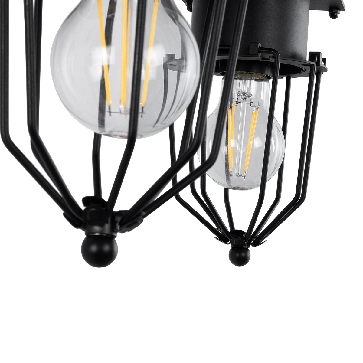 LEDTM® TORO 01079 Vintage Φωτιστικό Τοίχου - Απλίκα με Ντουί 2 x E27 AC 220-240V IP20 - Μαύρο - Μ44 x Π33 x Υ21cm - Image 6