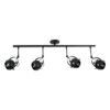 LEDTM® CANNES 01082 Μοντέρνο Φωτιστικό Οροφής με Ντουί 4 x E27 AC 220-240V IP20 - Μαύρο - Μ108 x Π12 x Υ48cm - Image 2