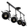LEDTM® CANNES 01082 Μοντέρνο Φωτιστικό Οροφής με Ντουί 4 x E27 AC 220-240V IP20 - Μαύρο - Μ108 x Π12 x Υ48cm - Image 5