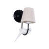 LEDTM® DOVE 01084 Vintage Φωτιστικό Τοίχου - Απλίκα με Ντουί 1 x E14 AC 220-240V IP20 - Μαύρο & Μπεζ - Μ30 x Π15 x Υ36cm - Image 2