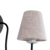 LEDTM® DOVE 01084 Vintage Φωτιστικό Τοίχου - Απλίκα με Ντουί 1 x E14 AC 220-240V IP20 - Μαύρο & Μπεζ - Μ30 x Π15 x Υ36cm - Image 8