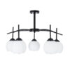LEDTM® LUNA 01088 Μοντέρνο Φωτιστικό Οροφής με Ντουί 5 x E27 AC 220-240V IP20 - Λευκό & Μαύρο - Μ60 x Π60 x Υ43cm - Image 4