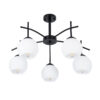 LEDTM® LUNA 01088 Μοντέρνο Φωτιστικό Οροφής με Ντουί 5 x E27 AC 220-240V IP20 - Λευκό & Μαύρο - Μ60 x Π60 x Υ43cm - Image 5