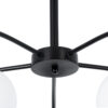 LEDTM® LUNA 01088 Μοντέρνο Φωτιστικό Οροφής με Ντουί 5 x E27 AC 220-240V IP20 - Λευκό & Μαύρο - Μ60 x Π60 x Υ43cm - Image 7